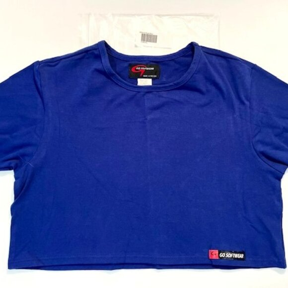 Go Softwear Size M Pacific Half Tee /Crop Top - Royal Blue (GS-ROY-482522-M) - Picture 1 of 9